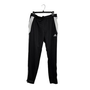 Adidas Track Pants AeroReady Athletic Black White Stripe Large Gorpcore Mens